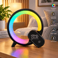 Creative Q Light | Analog Sunrise Digital Display Alarm Clock | Bluetooth Audio
